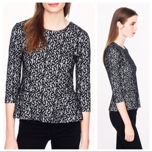 J Crew Peplum Top